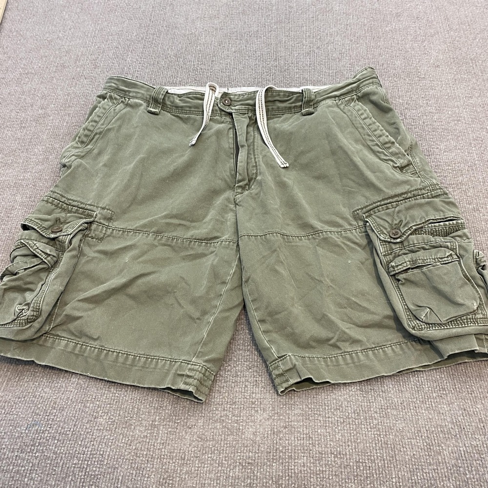 Vintage Polo Ralph Lauren Cargo Shorts Mens 38 Green Paratrooper Baggy 90s